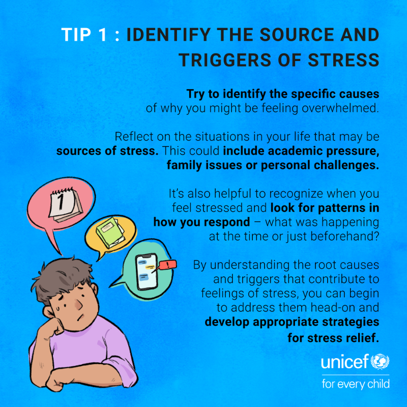 UNICEFIndia's tweet photo. Feeling stressed while navigating the ups and downs of growing up? We got you. Check out these five techniques that can help you feel better.

#OnMyMind

Illustrations by 23-year-old Alex Haekal Abdurrahman from Indonesia.
Developed with the @zfoundation.