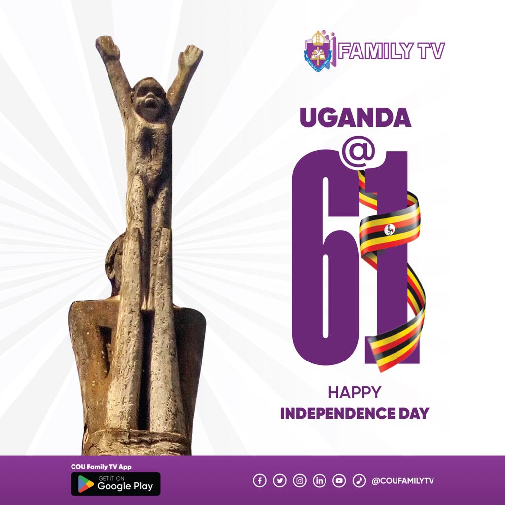Celebrating 61 years of strength, unity, and progress. 
Happy Independence Day, Uganda.
#UgandaAt61 #IndependenceDay #coufamilytv #EnrichingLives