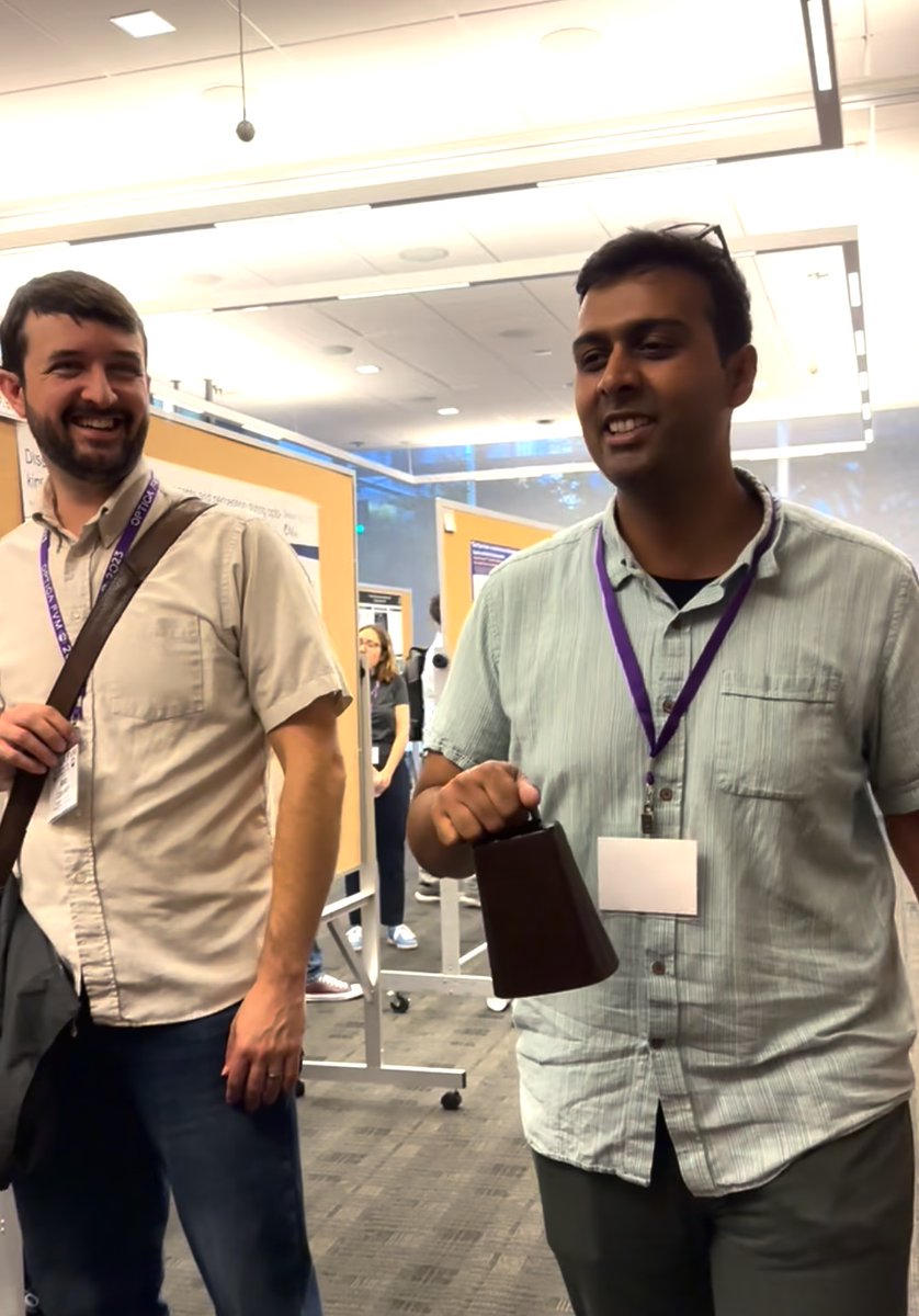 My <a href="/Optica_FVM/">Optica Fall Vision Meeting</a> highlight (4): The sound of the cowbell announcing the end of the break!