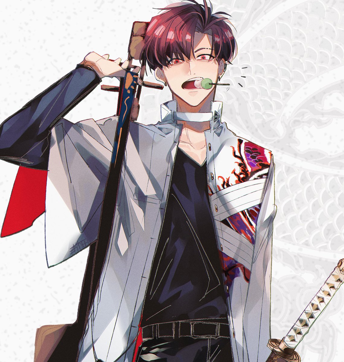 FGO 高杉晋作 第2再臨フルセット ウィッグ 靴付き XLサイズ Amazon.co.jp【