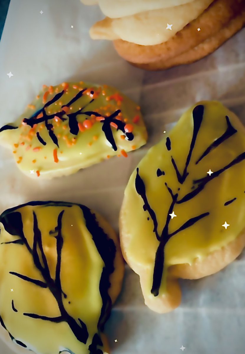 Baked Fall cookies today 🍂🍁