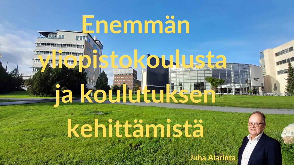 Yliopistokoulutuskaan ei kehity kehittämättä. Siitä muistuttaa #Epanet-puheenvuorossaan Seinäjoen yliopistokeskuksen pitkäaikainen johtaja Juha Alarinta. epky.fi/epanet/epanet-… #SeinäjoenYliopistokeskus #koulutus #yliopistokoulutus #elinkeinoelämä #yhteistyö