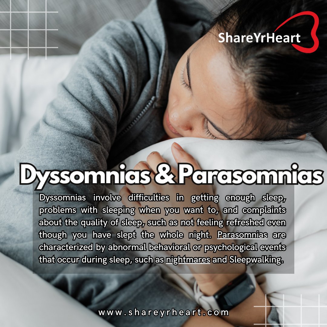 Are Dyssomnias and Parasomnias the same? or are they different?
Check it out
#dyssomnias #parasomnias #sleepingdisorder #mentalwellbeing #mentalhealthcare