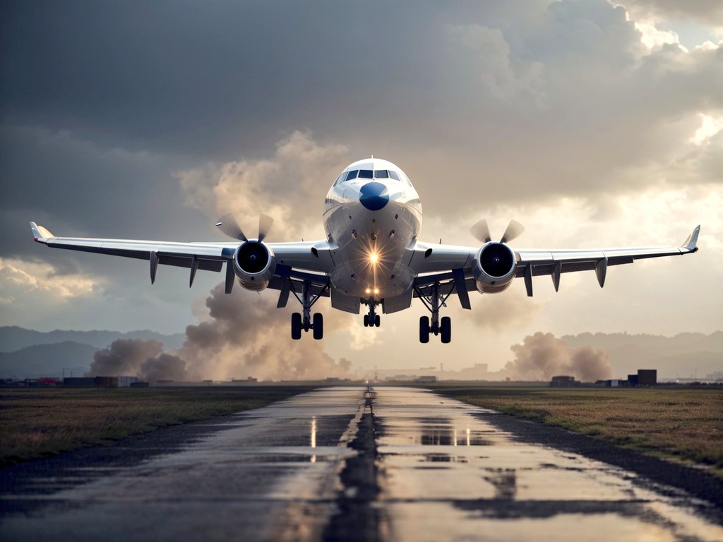 doytech's tweet photo. A landing jambo aircraft #GenerativeAI https://t.co/3QfZlOB9u8