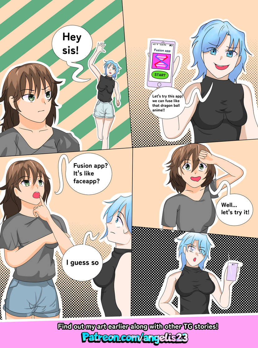 Angelis23_'s tweet photo. Fusion app TG🖤 check out on-going art! at: https://t.co/2EIJGEBwMQ #tg #tf #tsf #transformation #tgcomic #genderbender https://t.co/v2WBjpVWoq