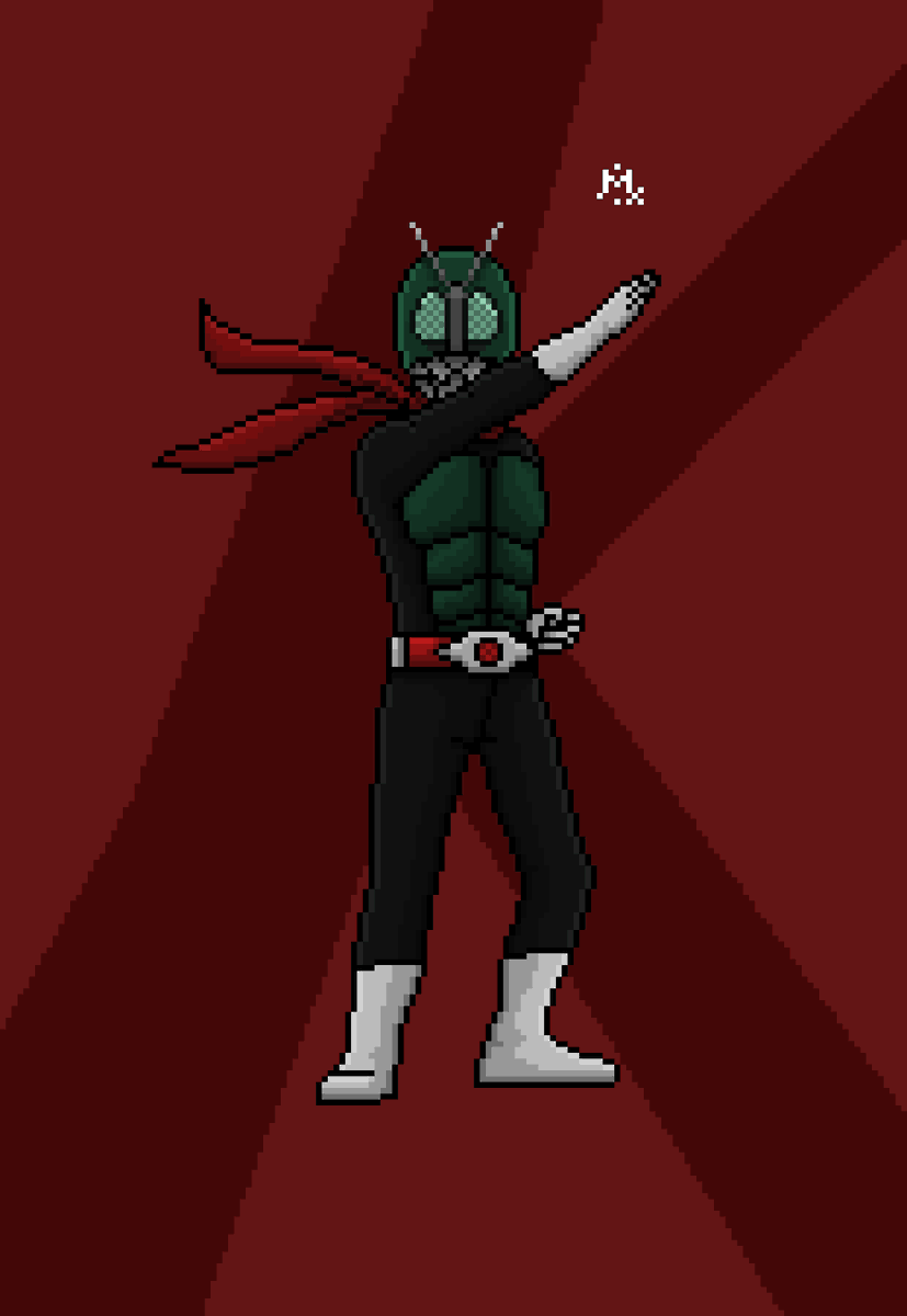 Mila8Pixel's tweet photo. Repost do primeiro Kamen Rider
Desde o ano passado tenho assistido tokusatsu e adora cada vez mais, a frustração com as adaptações live action hollywoodianas me levaram a obras feitas com mais paixão e menos vergonha de ser o que é
#pixelart #pixelartist #tokustasu #kamenrider https://t.co/ClO2Ucx6Ut