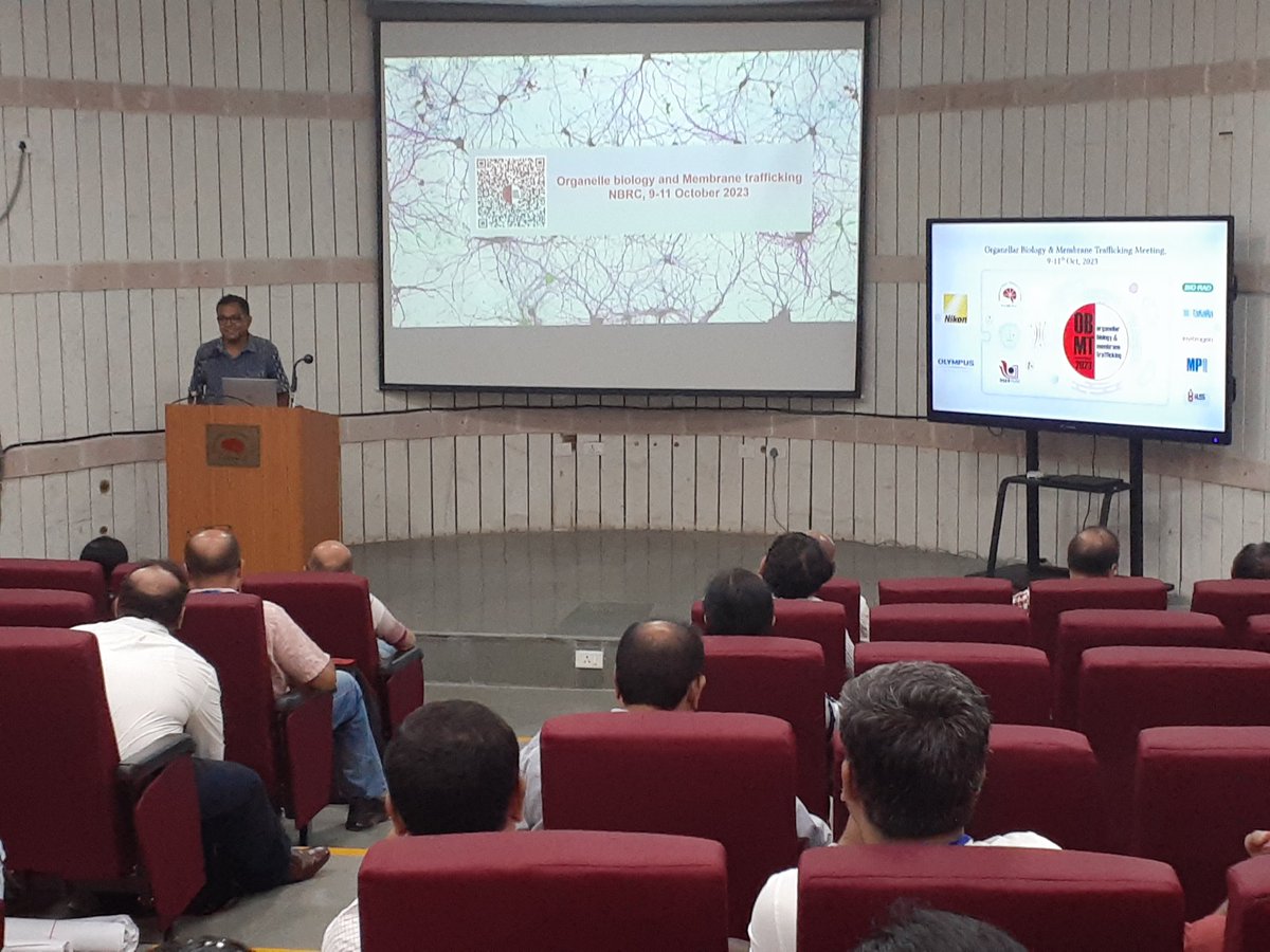 #OBMT starts with great momentum!
#neuroscience #organellar #trafficking #brainsciences 
<a href="/DBTIndia/">Department of Biotechnology</a> <a href="/IndiaDST/">DSTIndia</a>