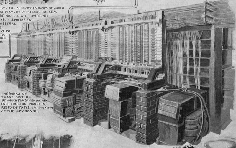 ¿Has escuchado hablar del Telharmonium? Es el primer instrumento electrónico que transmitía música a través del cableado telefónico. Data de 1892.
Consulta más información en nuestro libro:

amazon.com.mx/gp/product/607…

#SmartAudioPublishing #MusicaElectronica