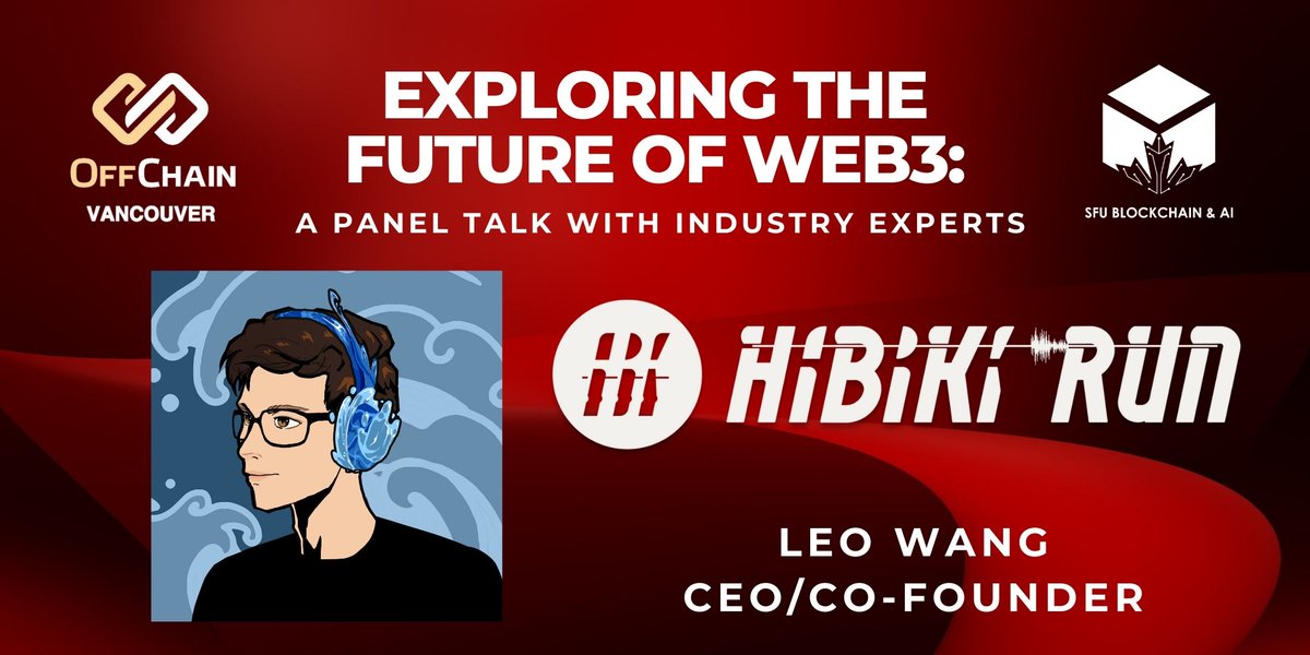 OffchainVan's tweet photo. 🚀 Exploring the Future of #Web3: A Panel Talk with Industry Experts
🎵 Leo @leowry123 - #CEO/Cofounder @HibikiRunTeam
From experience in @IBM, @AMD, & @amazon, to leading innovative #startups in the #Web2 space, Leo is working on blending #NFTs, #Gamefication, & #music now 🎧 https://t.co/CgLFtRVa1h