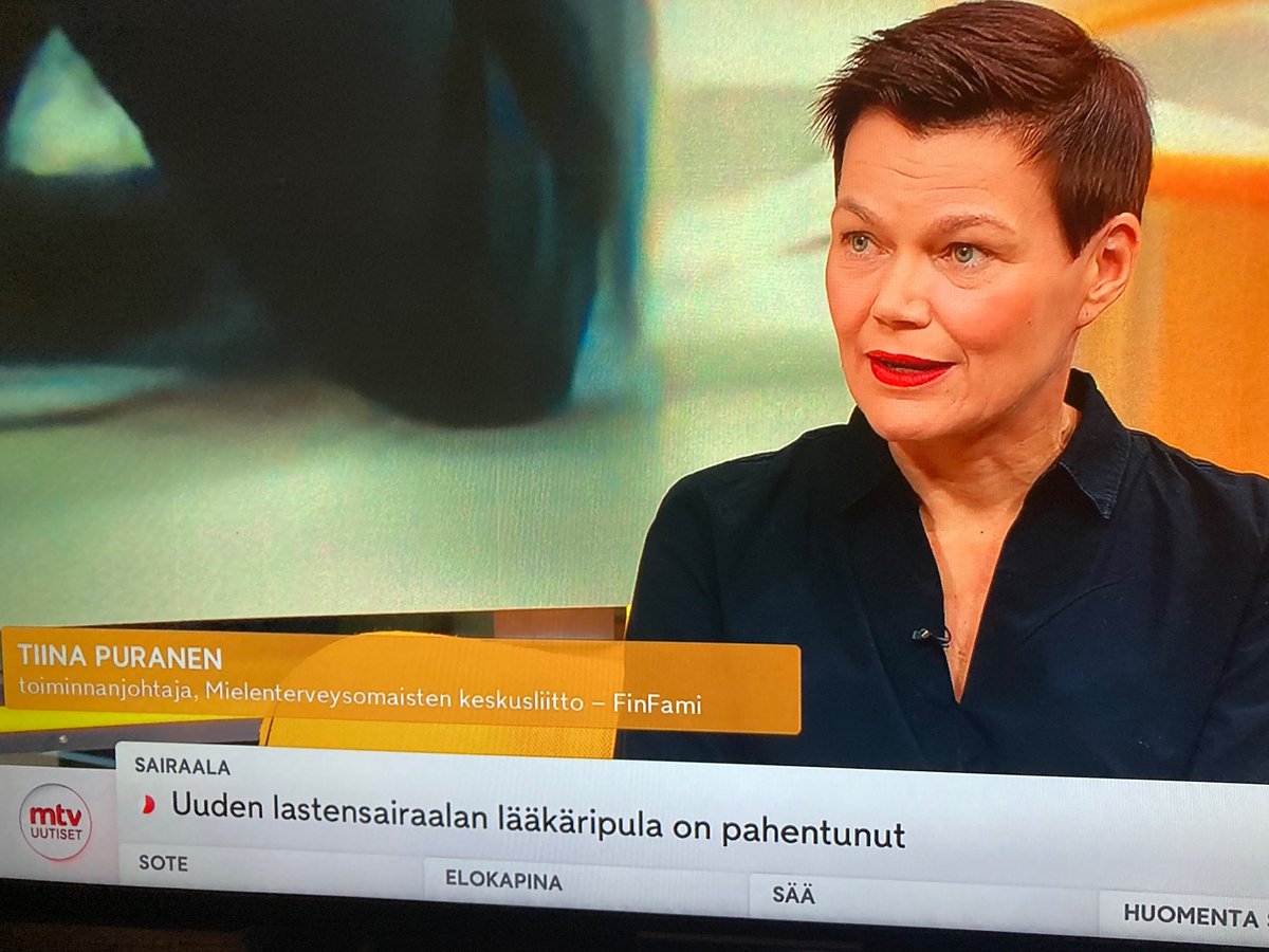 JaanaHumalto's tweet photo. ”Työ on monelle omaisille henkireikä”, korostaa @FinFami_omaiset toiminnanjohtaja Tiina Puranen tänään @huomentasuomi haastattelussa. #mielenterveys #omaiset https://t.co/iigAJGLFhS