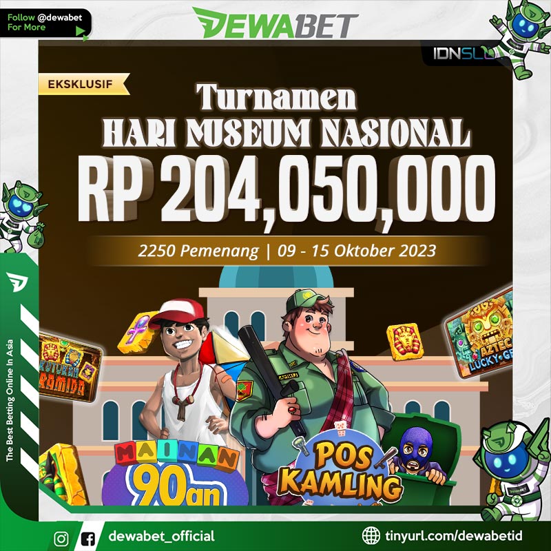 ODewabet's tweet photo. Gabung dan mainkan sekarang juga dalam TURNAMEN HARI MUSEUM NASIONAL hanya di DEWABET✨ Raih kesempatan untuk memenangkan total hadiah sebesar RP 204.050.000 untuk 2250 orang pemenang dengan periode 09 - 15 Oktober 2023. https://t.co/W4QMBsHVzk