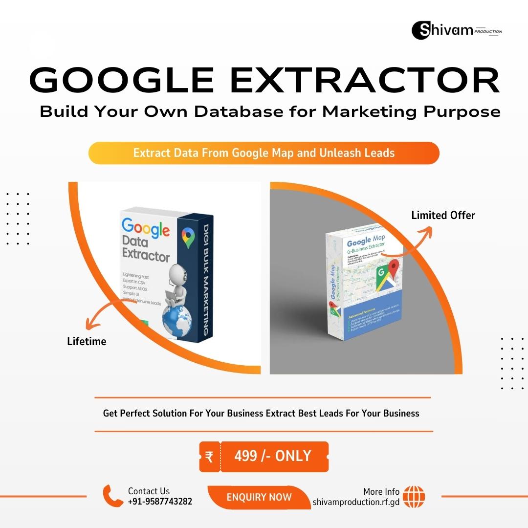 ShivamProducti4's tweet photo. Unlock business success with our Google Map Data Extractor! Turn location data into valuable leads effortlessly. 📍 Explore new opportunities and watch your business thrive! 🚀

#ShivamProduction
 #LeadGeneration #BusinessGrowth #GoogleMapExtractor #dataextractor https://t.co/EDPxseAQQe