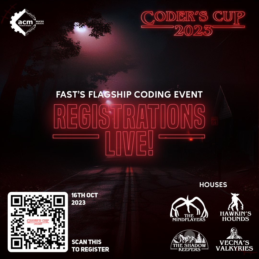 acmnuceskhi's tweet photo. Welcome to the ACM Coder's Cup — a crucible of coding brilliance!

The Coder's Cup is an intra-FAST programming competition that stands as the epitome of where rising minds polish and develop their coding abilities while debugging their very own creations. https://t.co/3KnKlgyDSO