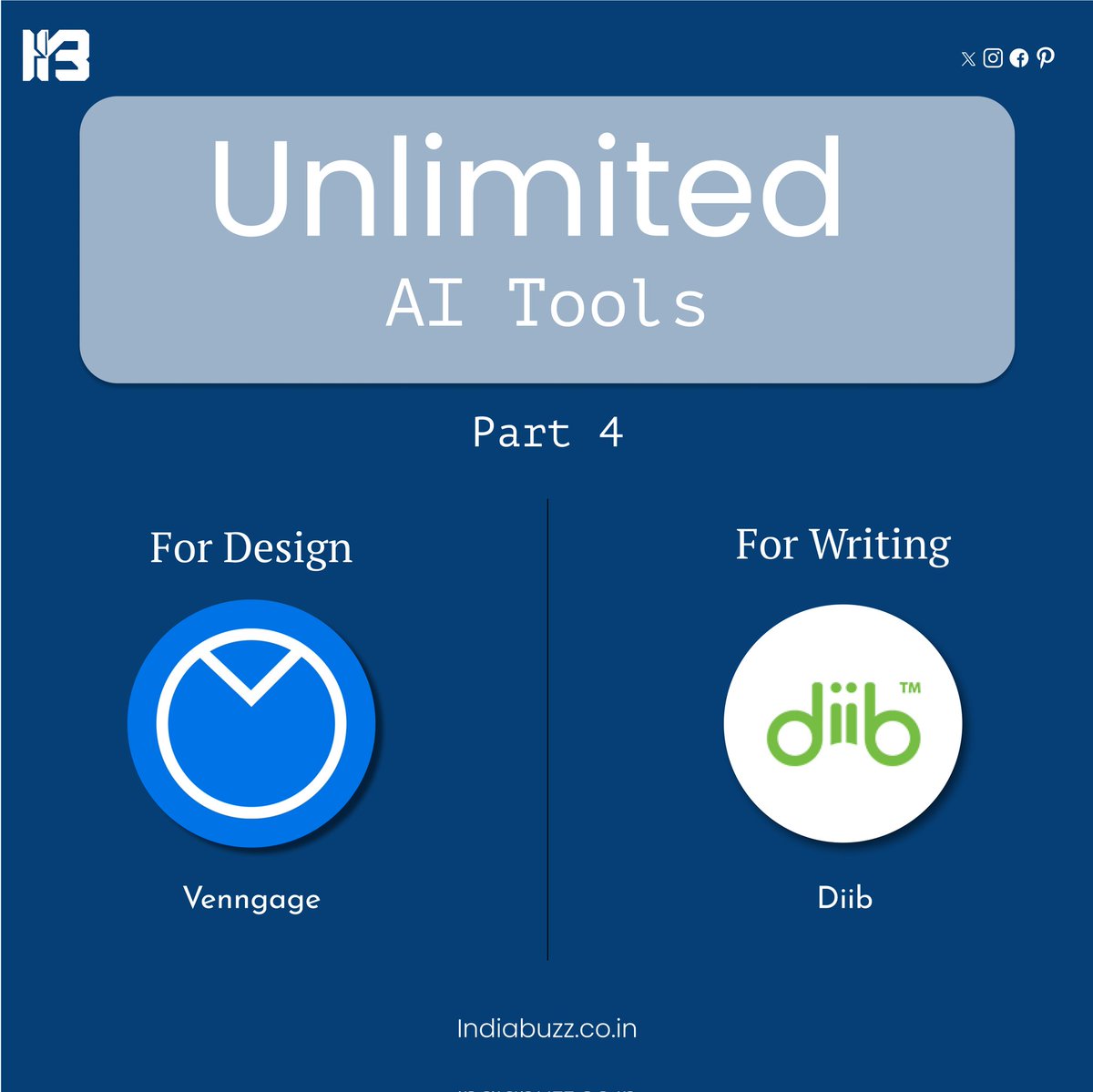 Unlimited AI Tools For Design & Writing.
.
.
#ibuzztechsolution #DesigningTheFuture #ToolsOfSuccess #explorepage