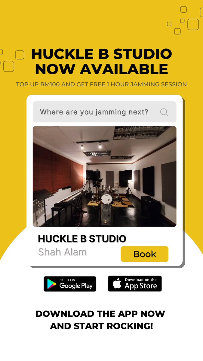 hucklebstudio's tweet photo. Book sendiri senang! Pilih je slot korang! 

Muat Turun, Daftar dan Booking!

📲 Muat turun sekarang:

App Store
https://t.co/N8vFF32YuA

Google Play Store
https://t.co/NZZtPnejD6 https://t.co/CMlsgkLzAT
