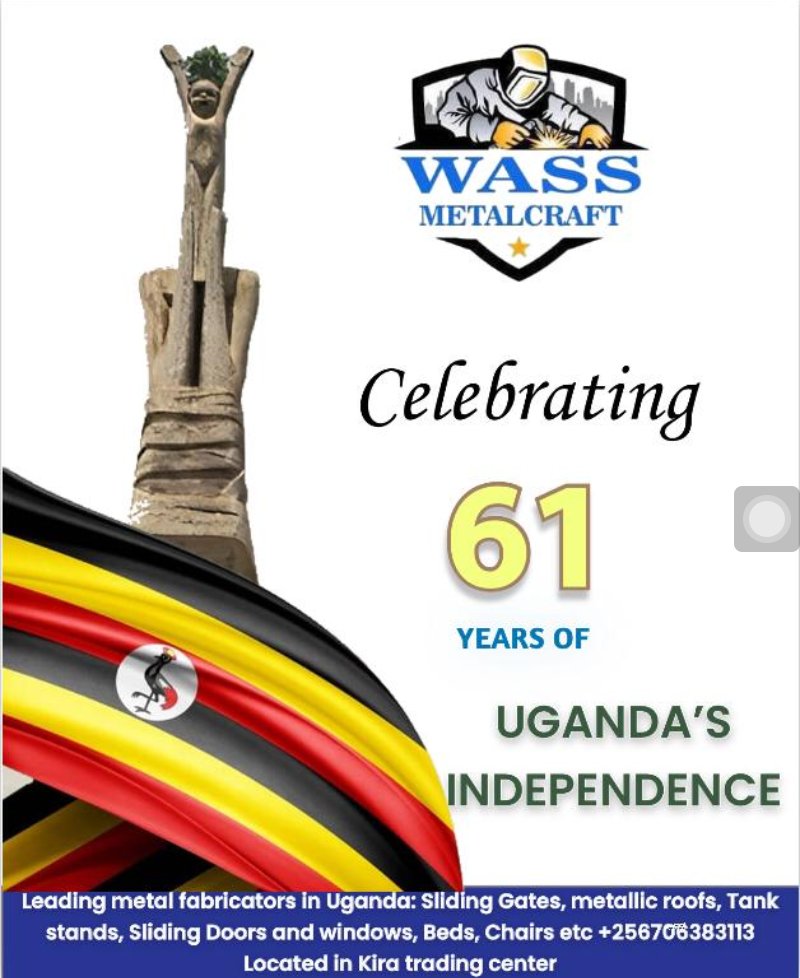 'Celebrating Uganda's 61years of freedom and progress! 🇺🇬As your trusted metal fabrication partner, we extend warm wishes to our clients and all Ugandans on this special Independence Day. #UgandaAt61 #Israel #IsraelPalestineWar #طوفان_الأقصى #hamasattack #FreePalastine #อิสราเอล