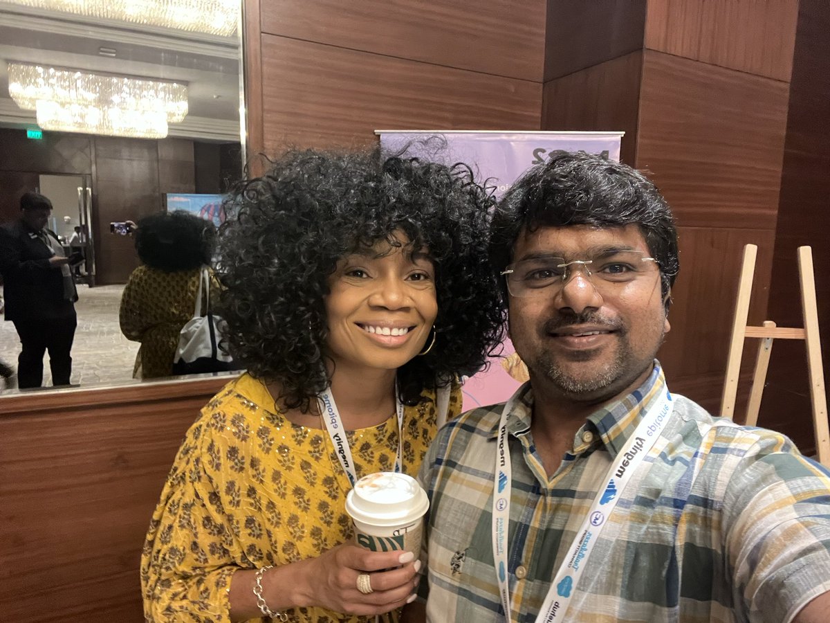 Nice meeting you <a href="/justguilda/">Guilda Hilaire</a> in person for the first time . <a href="/sfb2bblr/">SF Marketers Group (Pardot), Bengaluru, India</a> get ready 🔥 . #mc2 #momentmarketer <a href="/hydmcug/">Hyderabad, IN B2C Marketers Group</a> <a href="/HyderabadWit/">SF Hyderabad WIT</a> <a href="/SF_HYD_UG/">Hyderabad, India User Group</a>  
<a href="/MarketingCloud/">Salesforce Marketing Cloud</a> <a href="/JyothsnaBitra/">Jyothsna Bitra (JB)</a> <a href="/TrailblazerEsha/">Esha #MC²</a> <a href="/AnuragPareek4/">Anurag Pareek</a> <a href="/shibua/">Shibu Abraham</a> <a href="/sfdcFanBoy/">Manish Thaduri</a> <a href="/pvardhanp/">Prashanth Vardhan P</a> <a href="/justguilda/">Guilda Hilaire</a> <a href="/sfb2bblr/">SF Marketers Group (Pardot), Bengaluru, India</a>