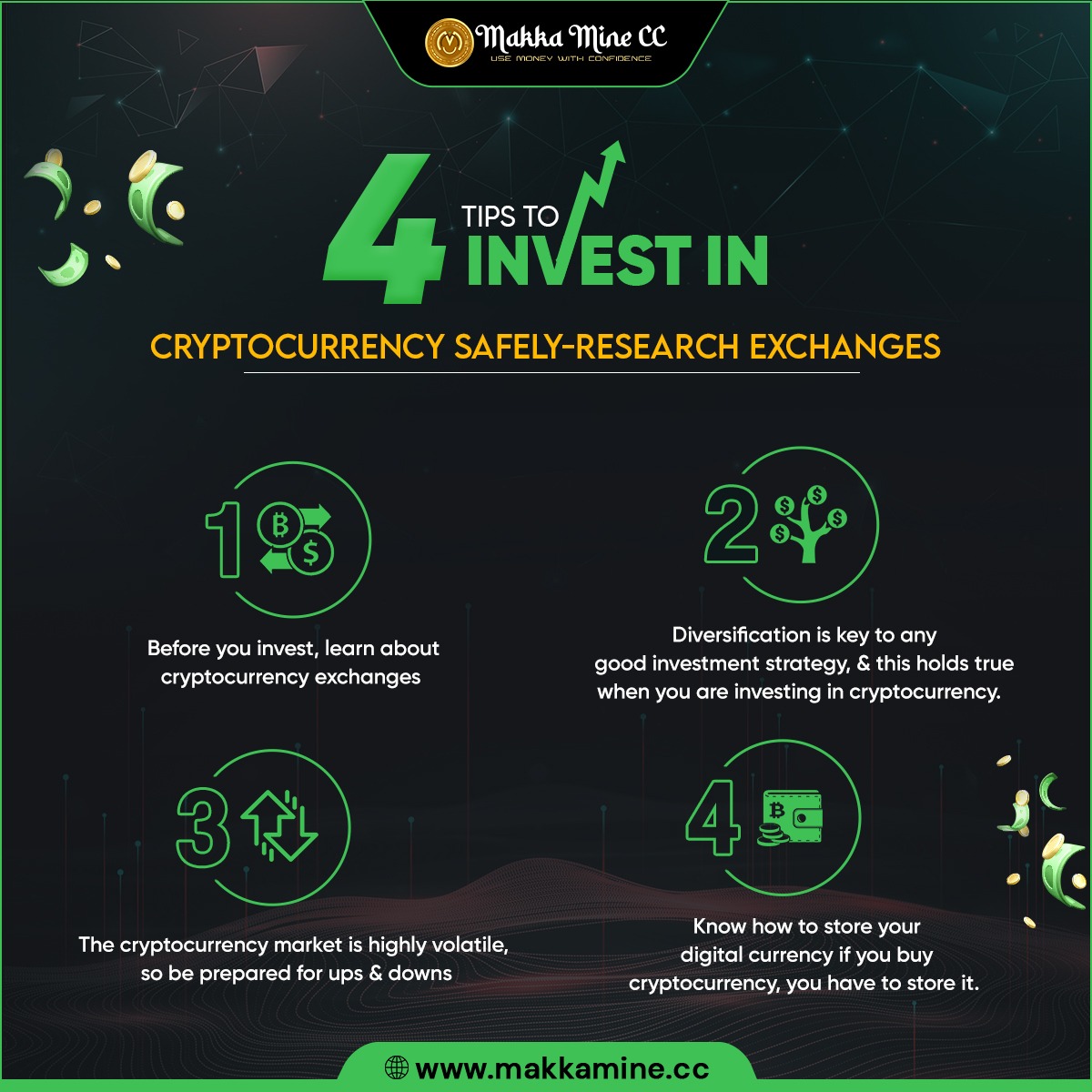 Here Are 4 TIPS To Invest In CryptoCurrency📈
.
🌐 makkamine.cc 🌐
.
#earning #makemoney #makemoneyonline #income #profit #moneymaker #passiveincome #earnmoney #cryptocurrency #investment #business #money #financejobs #makkamine