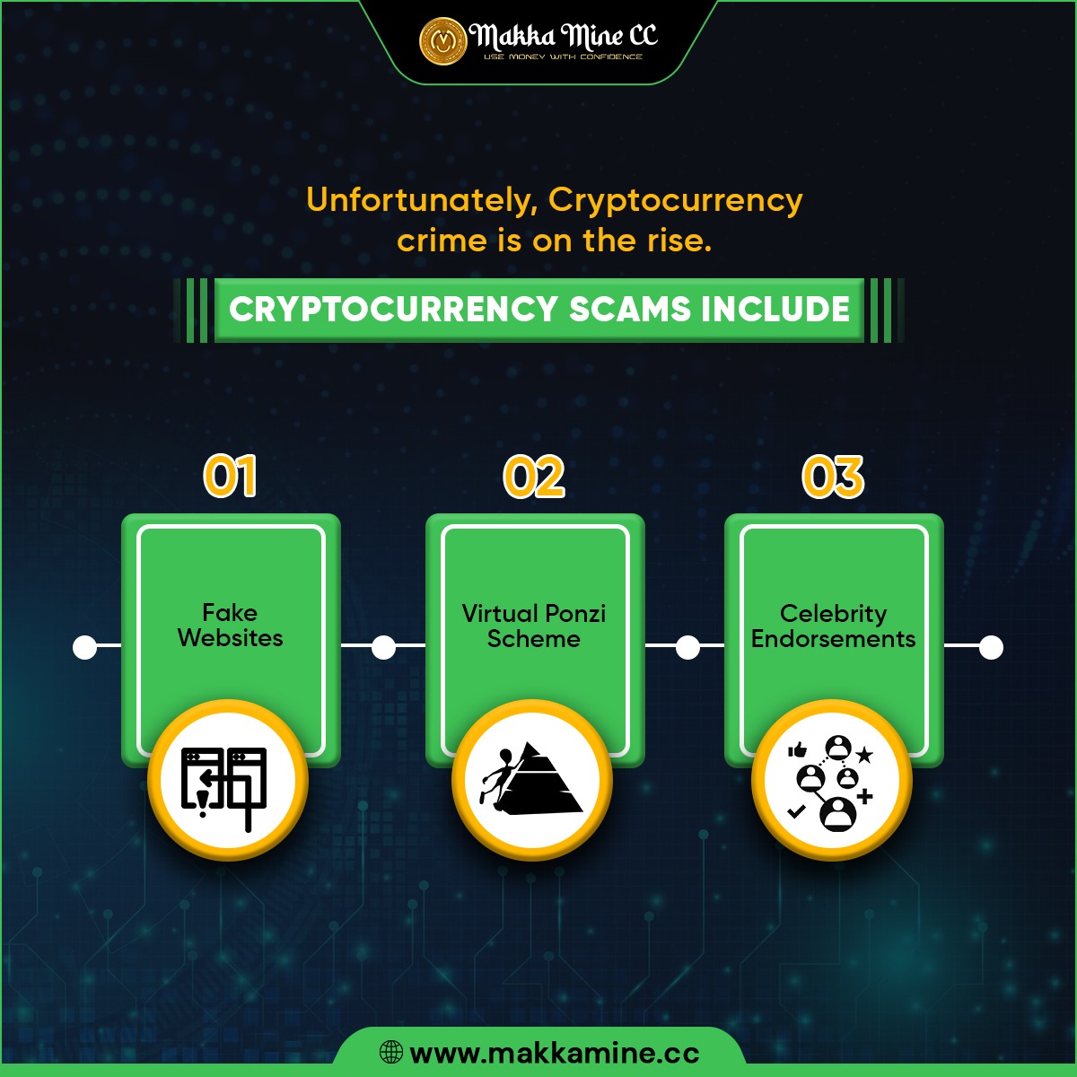 CRYPTOCURRENCY SCAMS INCLUDE🧐
.
🌐 makkamine.cc 🌐
.
#earning #makemoney #makemoneyonline #income #profit #moneymaker #passiveincome #earnmoney #cryptocurrency #investment #business #money #financejobs #makkamine