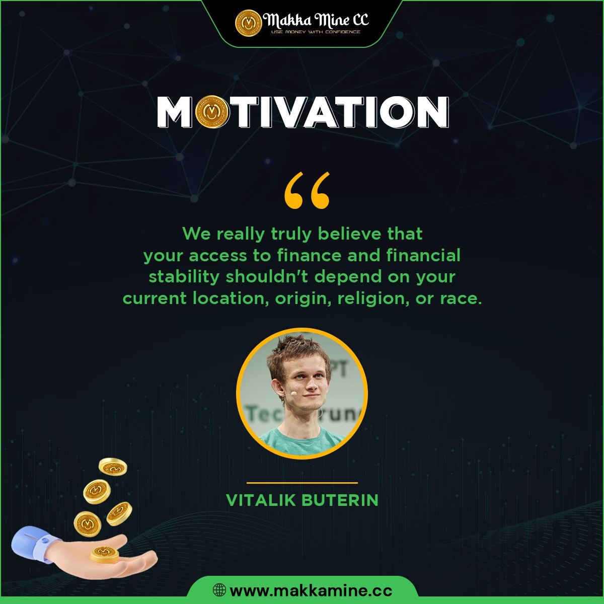 Great Words By -VITALIK BUTERIN✍️
.
INVEST NOW💸
.
🌐 makkamine.cc 🌐
.
#earning #makemoney #makemoneyonline #income #profit #moneymaker #passiveincome #earnmoney #cryptocurrency #investment #business #money #financejobs #makkamine