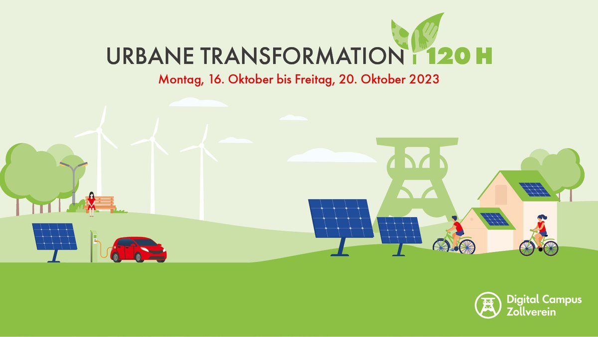 #teamblaugrün bei „Urbane Transformation / 120H“ von @DigitalCampusZV. Alle Infos zum Event findet Ihr hier: urbanetransformation.ruhr.