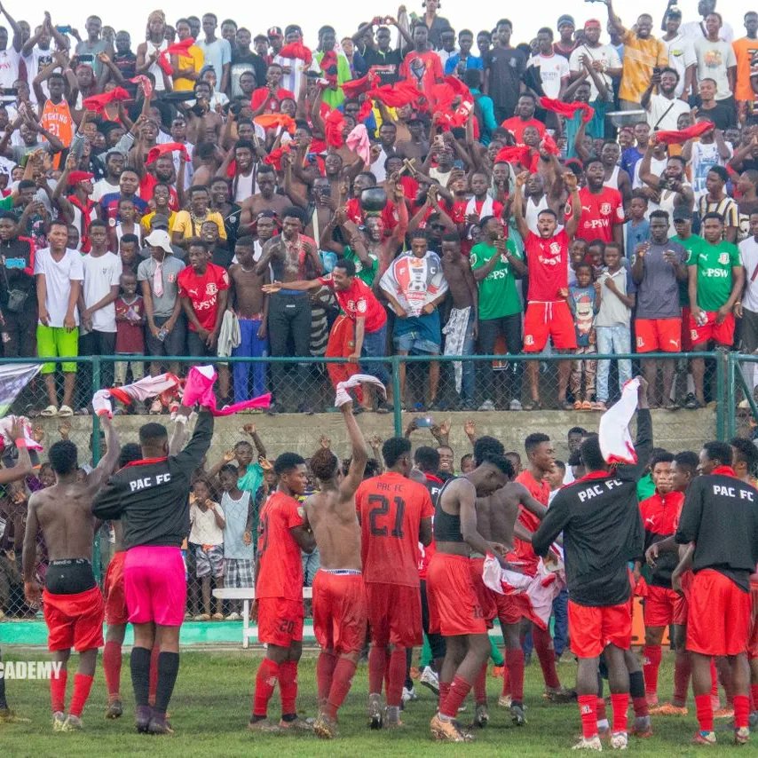 pacacademyfc's tweet photo. Thank you for the support Offinsoman !! 
We wooooooon together; onto the next game 👏

#accessbankdivisiononeleague
#mohammedKamilArena
#pressurearena
#gotherepac
#homeenergy https://t.co/4qxCTPVHF5