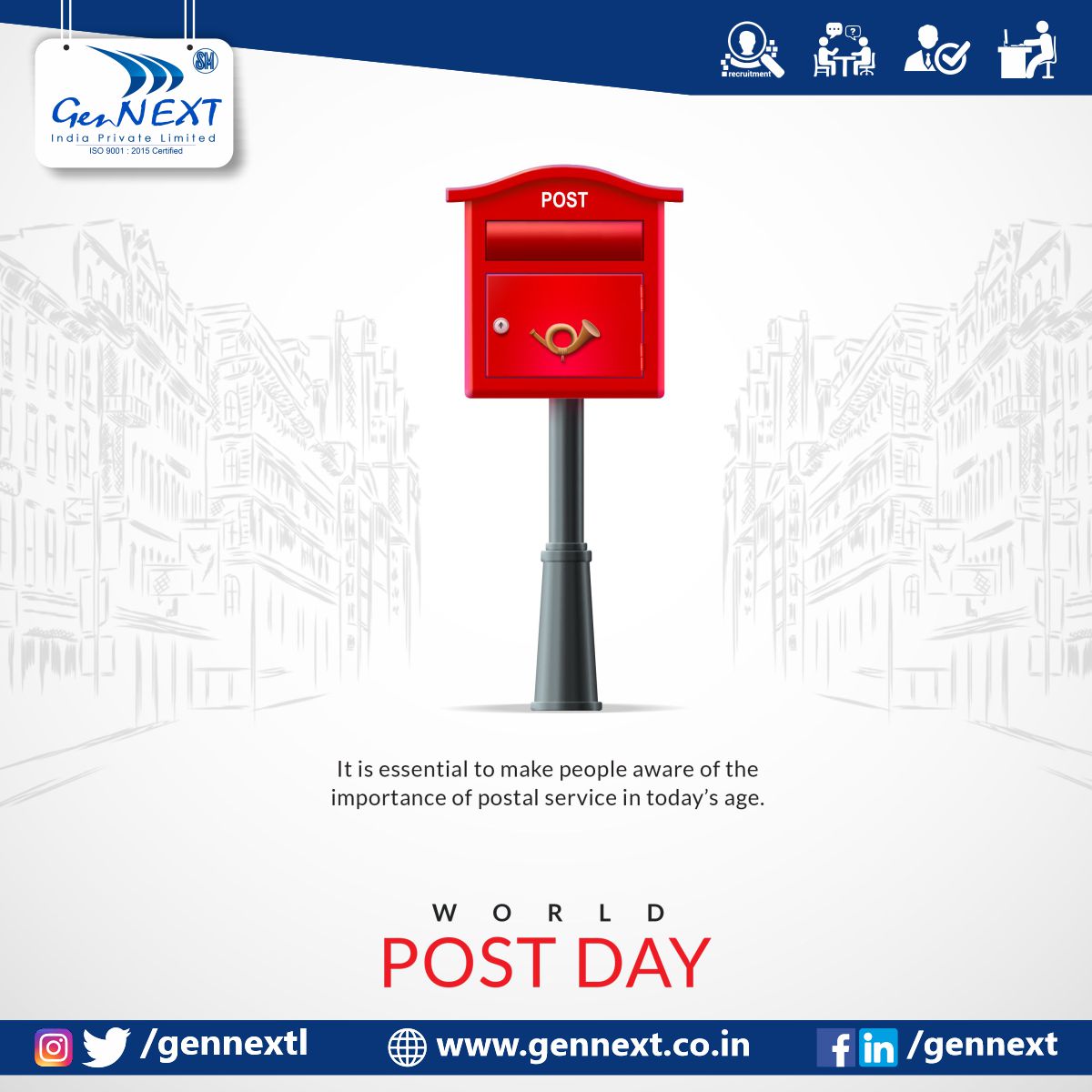 On the occasion of World Post Day, take a break from technology, write a letter, and share your feelings with your loved ones. Wish you a very happy World Post Day 2023.

#worldpostday #latter #post #gennext #gennextjob #gennextindia