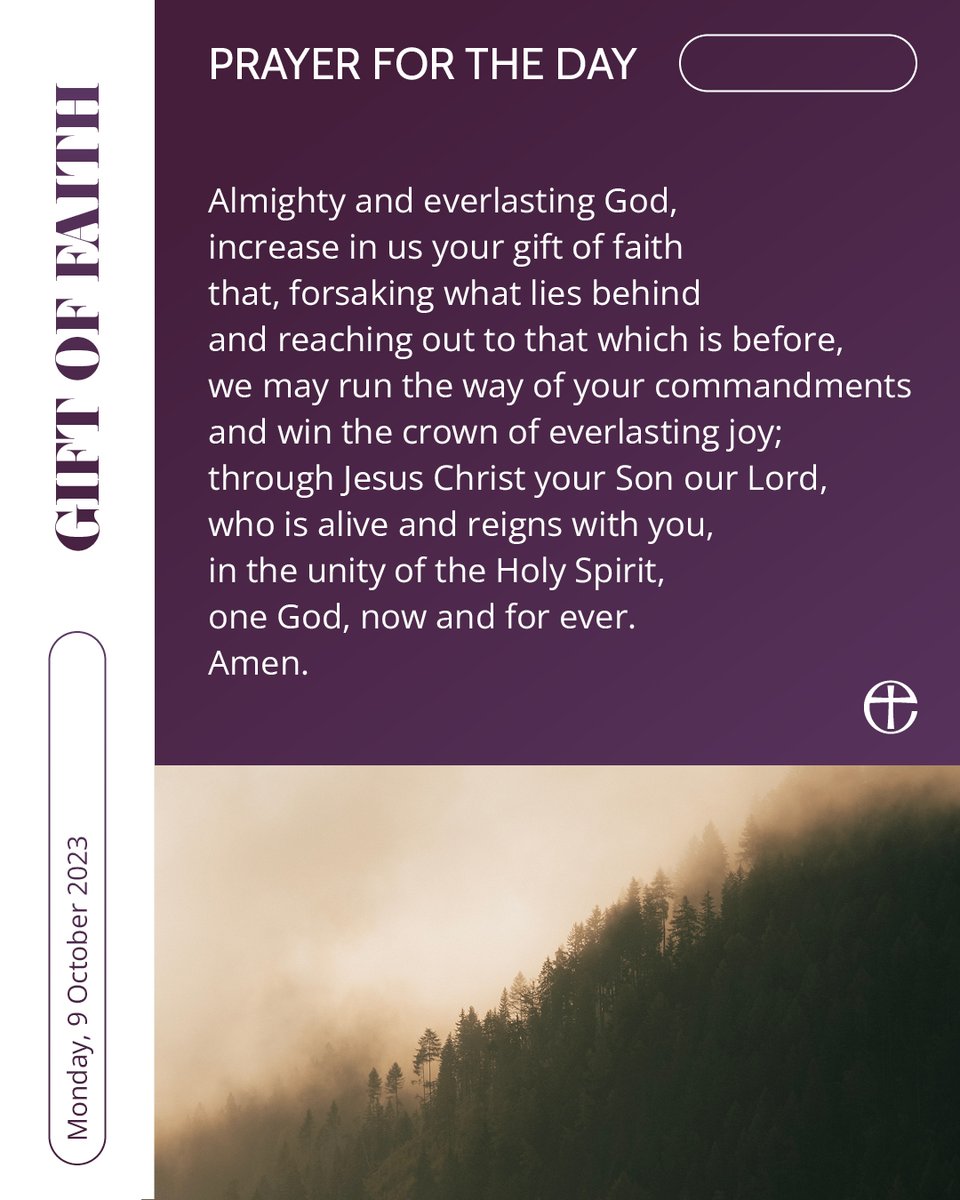 Pray with us.

Today's prayer is available in plain text and audio formats at cofe.io/TodaysPrayer.