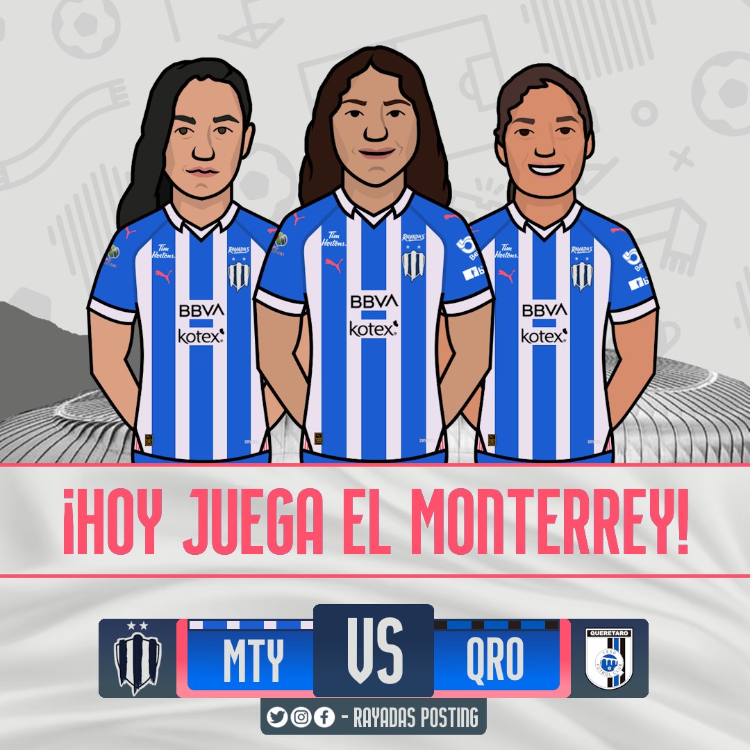 RayadasPosting's tweet photo. ¡HOY TOCA FÚTBOL EN CASA!
Hoy toca "puro chicken nugget". 🤪
Regresan los #LunesDeRAYADAS al BBVA, enfrentando a @GallosFemenil.
¡VAMOS CON TODO, POR TODO! 💙
⚔️ - #MTYvsQRO
🗓️ - LUN, OCT. 9 🕘 - 21:00
🏟️ - BBVA
📺📱 - Zona TUDN (ViX) https://t.co/7FfXqvnATV