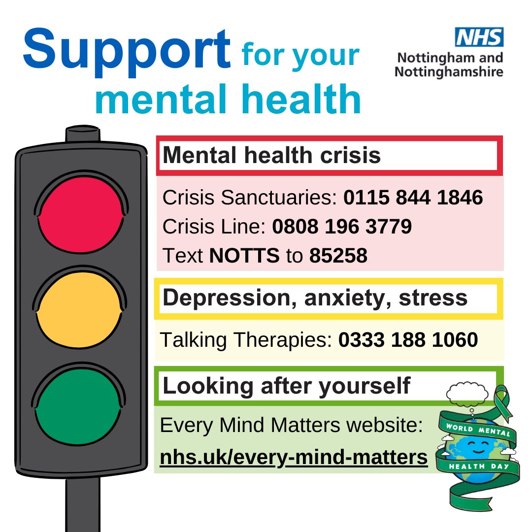 World Mental Health Day is Tuesday 10 October. Help is always available should you, or someone you know, be struggling to cope. #WorldMentalHealthDay #Mentalhealthmatters #YouAreNotAlone ow.ly/QNsq50PoCZA
