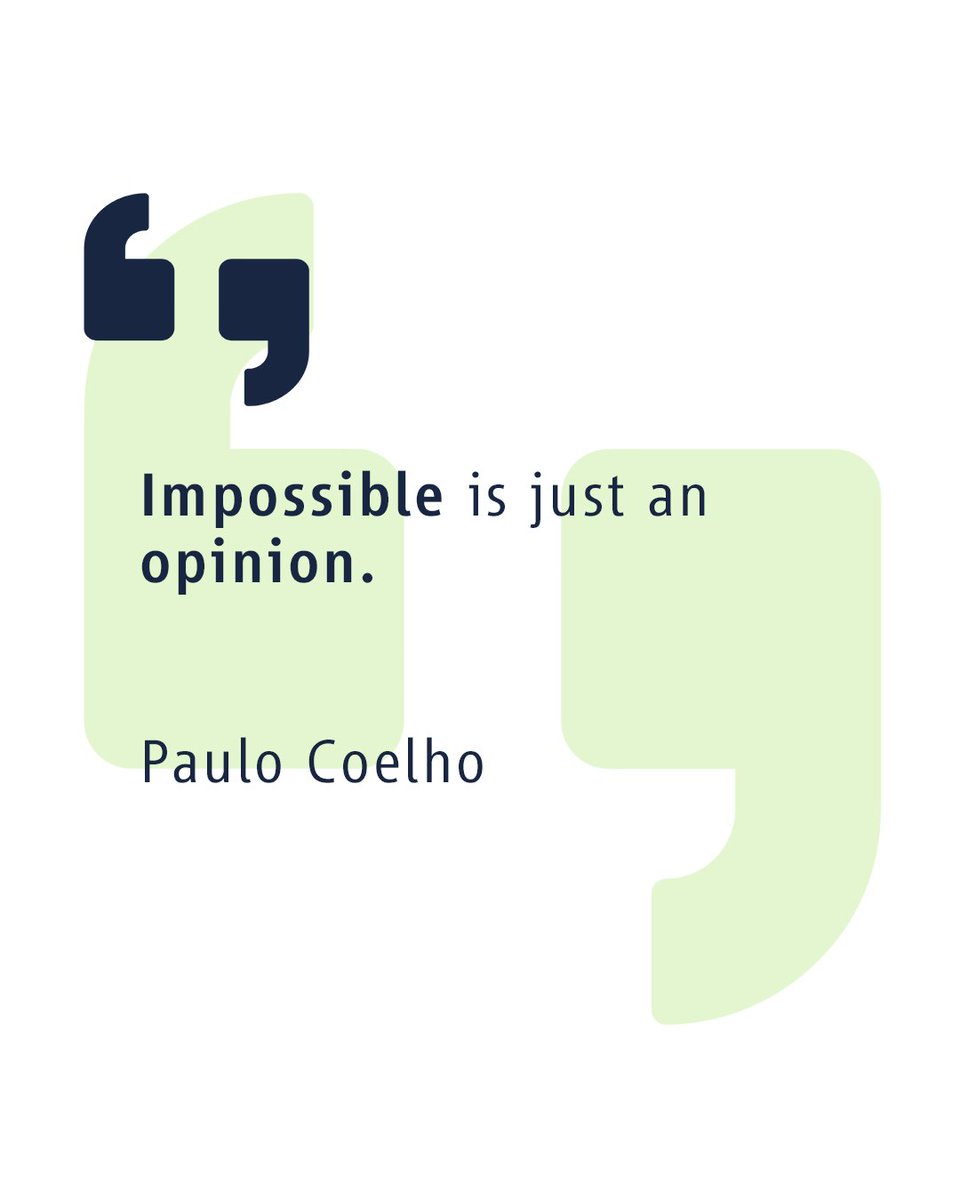 "Impossible is just an opinion." - Paulo Coelho. Motivation am Montag! Starte jetzt mit der Jobsuche mit dem Link in der Bio und beginne die Reise zu deinem #LieblingsJob!

#mondaymotivation #jobsde #career #socialmedia #twitter