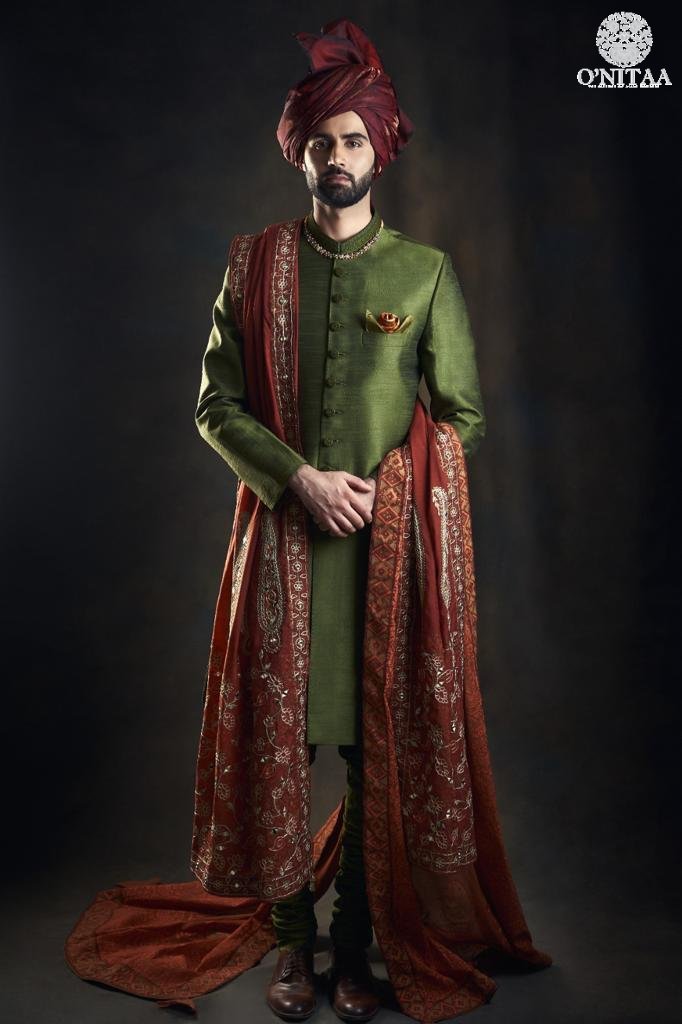 Rich silk fabric is transformed into a stunning sherwani by the innovative fashion designers at Onitaa. With their eclectic use of accents, the outfit becomes a tribute to your stylish personality.
Visit: bit.ly/2KYkWsM
WhatsApp: +44(0)7807751166
Email: sale@onitaa.co.uk