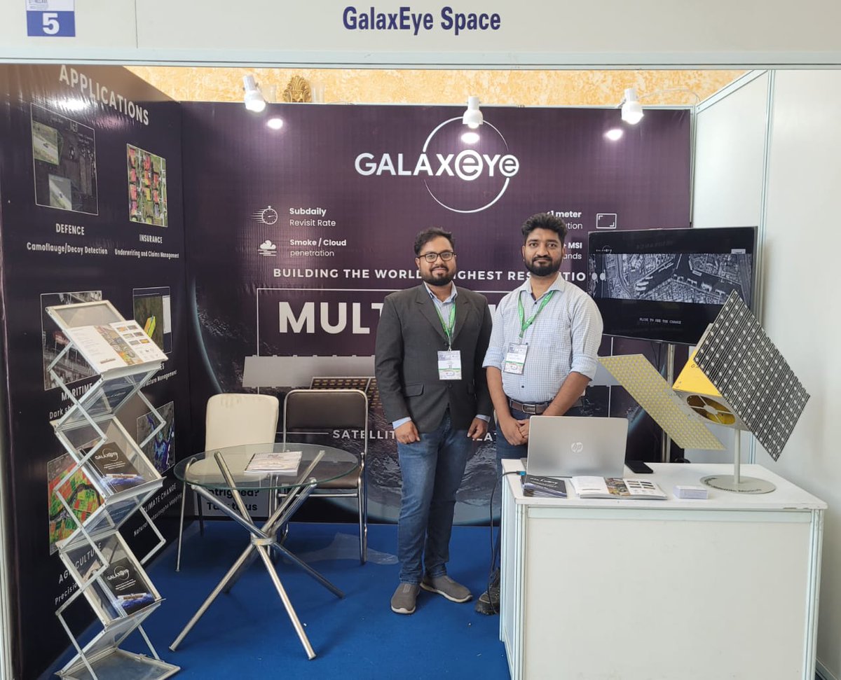 GalaxEye's tweet image. 🚀 We&apos;re thrilled to announce our participation in the #Indian Space Conclave, organized by @ISpA_India, taking place from October 9th to 11th in New Delhi. 

🛰️ Visit us at Stall No. 5 to explore the latest innovations in #SatelliteImagery and #DataFusion.