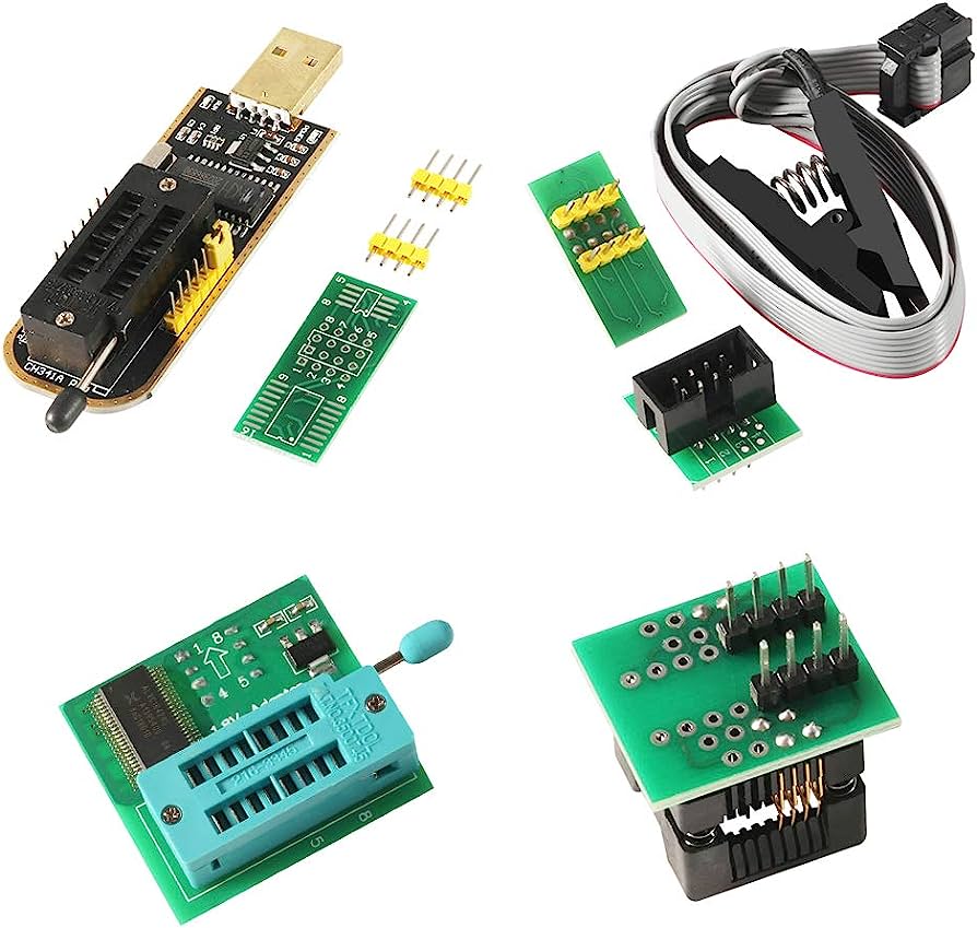 GhumtiPasal's tweet image. CH341A 24 25 Series EEPROM Flash BIOS USB Programmer Module + SOIC8 SOP8 Test Clip For EEPROM 93CXX / 25CXX / 24CXX
Order Now:bit.ly/46Huv3G
#EEProm #flashprogrammer #biosprogrammer #ch341 #ghumtipasal #highlightmultitrade #roboticschitwan #dashainoffer