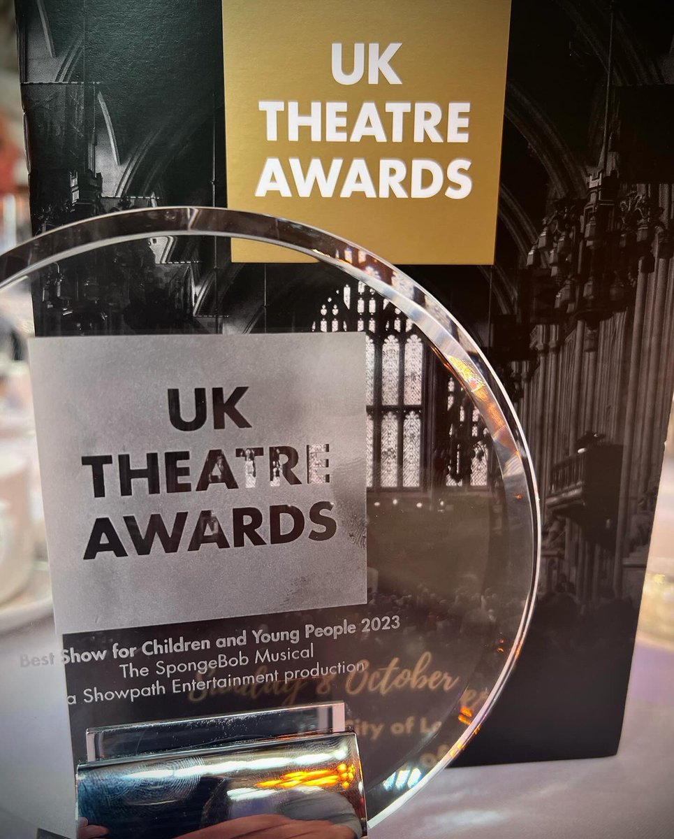 Stuart Glover (@stuartglovertt) on Twitter photo WE WON! Best Show for Children & Young People at The UK Theatre Awards 2023. Very proud of the entire team who worked so hard on The SpongBob Musical, cast, creative, crew, marketing, 🧽🧽🧽🧽🧽 <a href="/Nickelodeon/">Nickelodeon</a> <a href="/PathEnts/">The Path Entertainment Group</a> <a href="/sell_a_door/">Selladoor Worldwide</a> #creativeproducer WE WON! Best Show for Children & Young People at The UK Theatre Awards 2023. Very proud of the entire team who worked so hard on The SpongBob Musical, cast, creative, crew, marketing, 🧽🧽🧽🧽🧽 <a href="/Nickelodeon/">Nickelodeon</a> <a href="/PathEnts/">The Path Entertainment Group</a> <a href="/sell_a_door/">Selladoor Worldwide</a> #creativeproducer