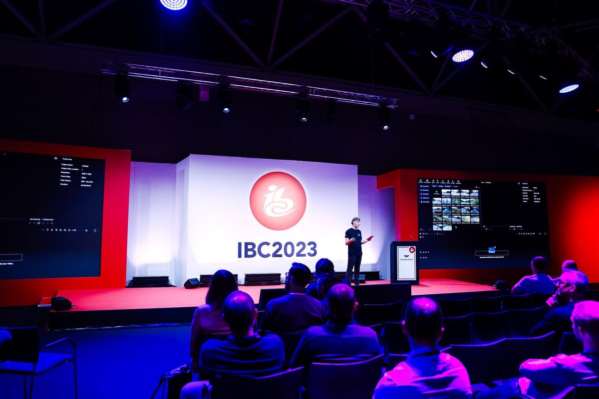 Wondershare's tweet image. 🎥 #Wondershare's Filmora lights up #IBC2023! 🚀 Showcasing AI editing feats with Jordan Orme. Our Euro team & creators like #JustinBieber, #MrBeast highlighted AI's transformative role, slashing edit time by 90%! 🤖 The video future has arrived. See you next year! #Filmora