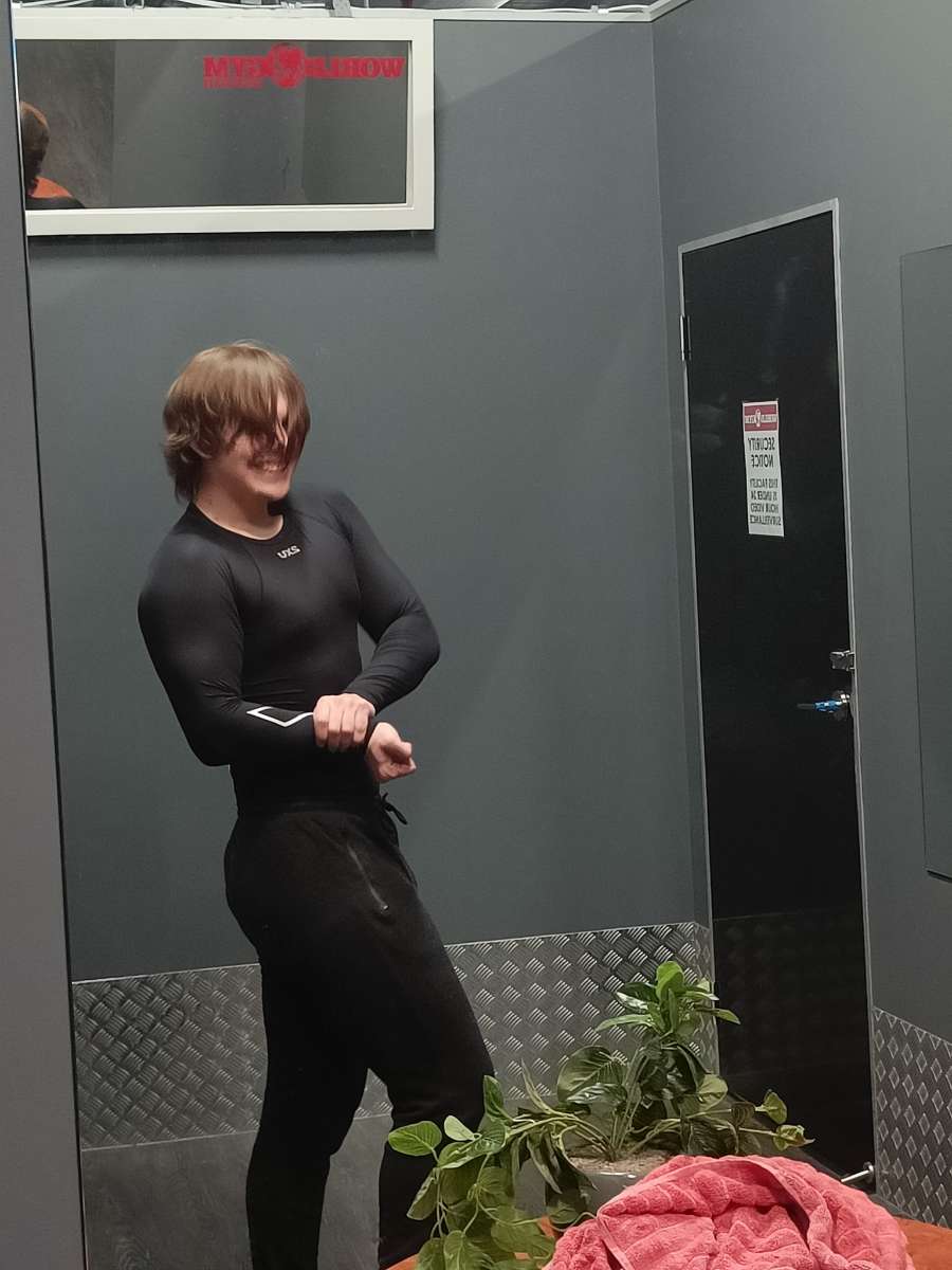 The compression. shirt really hit different. don't mind my goofy smile