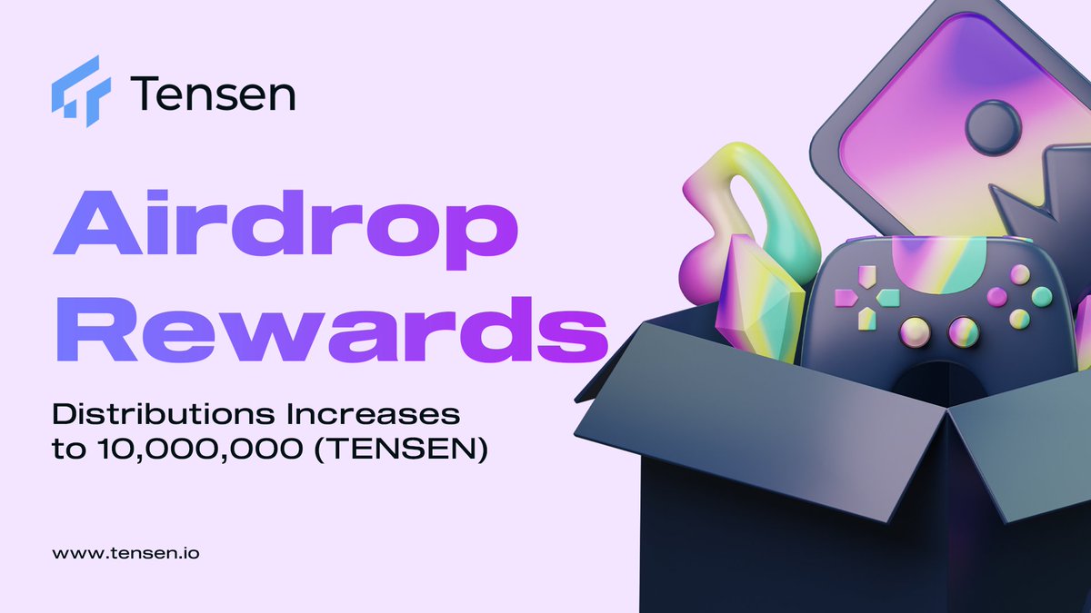 TensenOfficial's tweet photo. 📢 Announcement: Airdrop Reward Distribution 🚀

We're thrilled to inform you that the $TENSEN team has decided to increase the airdrop reward distribution to a staggering 10,000,000 $TENSEN tokens!

🌐Sign Up Now - https://t.co/JeHhgoKju7

#Airdrop #Tensen https://t.co/i8T5n0JuKj