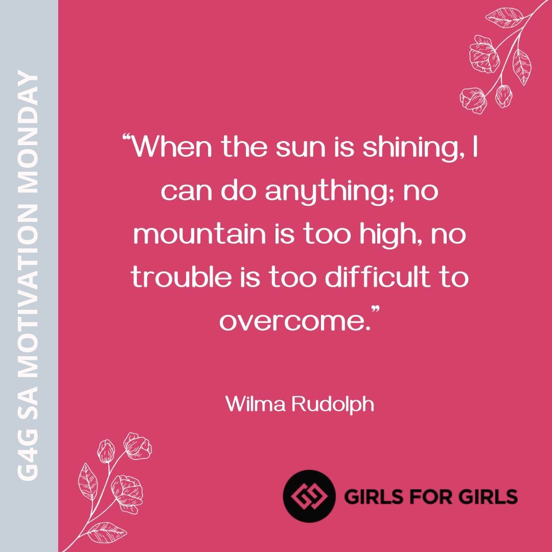 Motivational Mondays with G4G SA.
#motivationmonday #empoweringgirlstolead #girlsforgirls #g4gsa