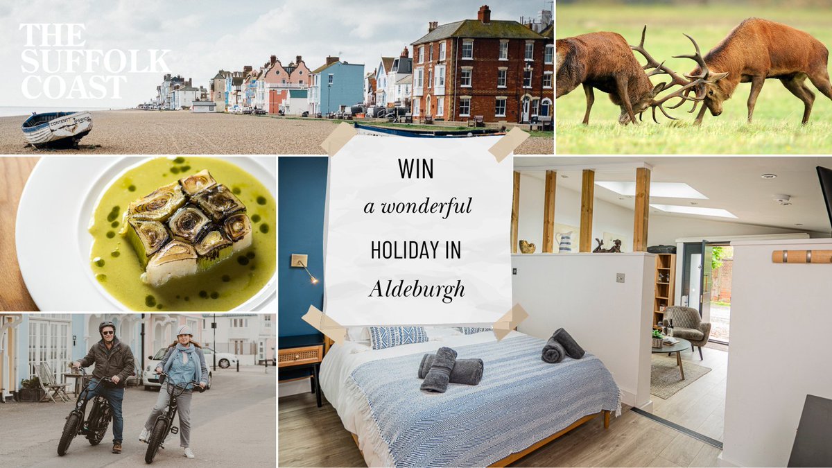 Have you entered our latest competition? 🎉 We're giving away a fabulous holiday for two in Aldeburgh on The Suffolk Coast! Take a look at the full prize and enter now! 👉 thesuffolkcoast.co.uk/competition-en… #TheSuffolkCoast #Win #Giveaway