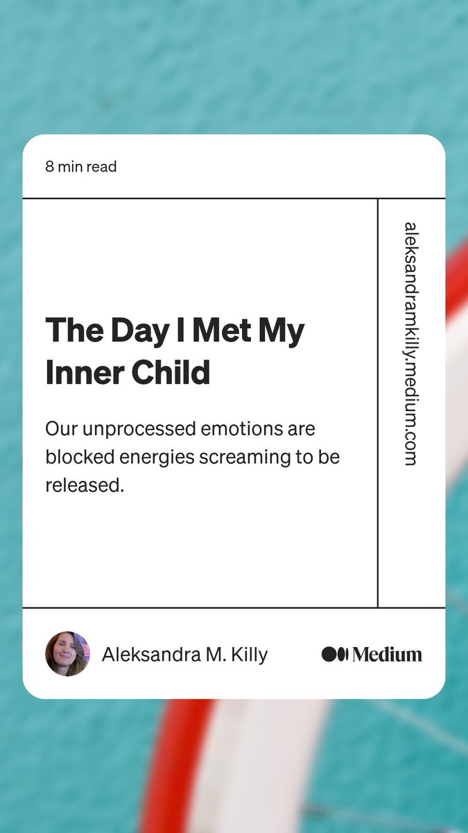 Unprocessed emotions are blocked energies screaming to get out. medium.com/the-memoirist/…