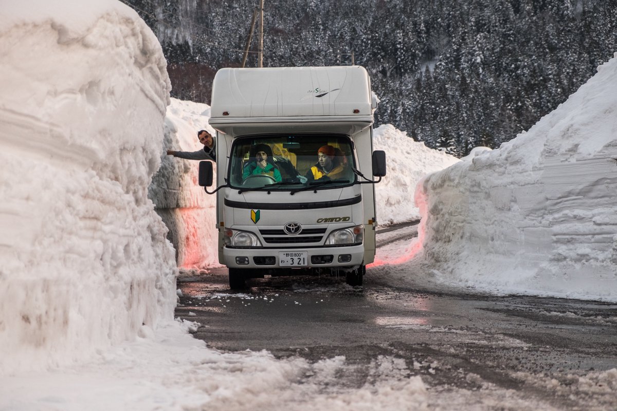 powderhounds1's tweet photo. Japow Freedom Tour - with this guided Japan powder chasing trip your transport &amp; lodging is a motorhome or campervan (the heating is great). Without being tied down to a hotel reservation, there is plenty of freedom to keep the itinerary flexible.  https://t.co/KgaR9LmaZ6 https://t.co/ojHXVaqbPB