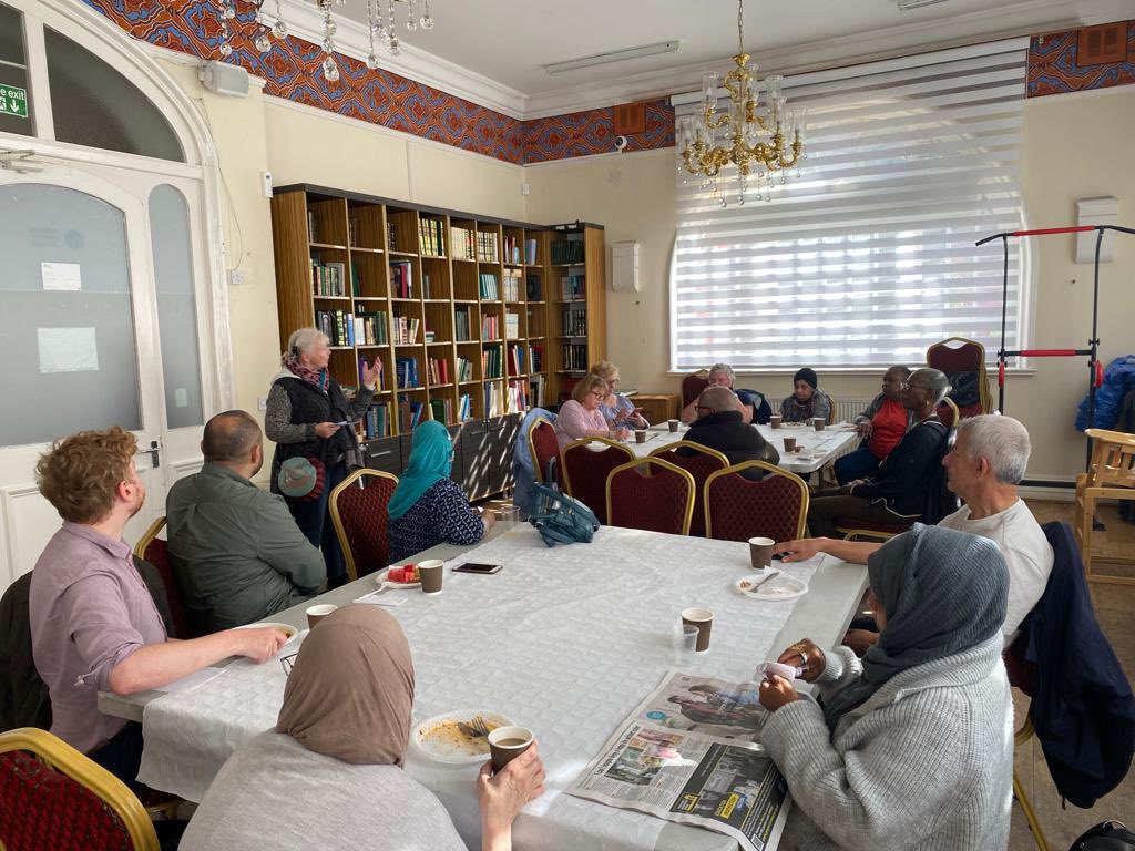 RumiMosque's tweet photo. “Gardening and its positive effects on Human Psychology” what a wonderful subject by Martine Drake of Mind in Enfield. Gardening is still possible even in winter.
We also thank Leo Thorncroft from Enfield Community Safety Unit for his kind visit to #RumiCommunityBreakfast https://t.co/019P91USFx