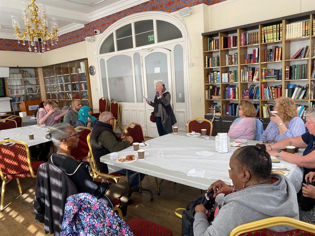 RumiMosque's tweet photo. “Gardening and its positive effects on Human Psychology” what a wonderful subject by Martine Drake of Mind in Enfield. Gardening is still possible even in winter.
We also thank Leo Thorncroft from Enfield Community Safety Unit for his kind visit to #RumiCommunityBreakfast https://t.co/019P91USFx