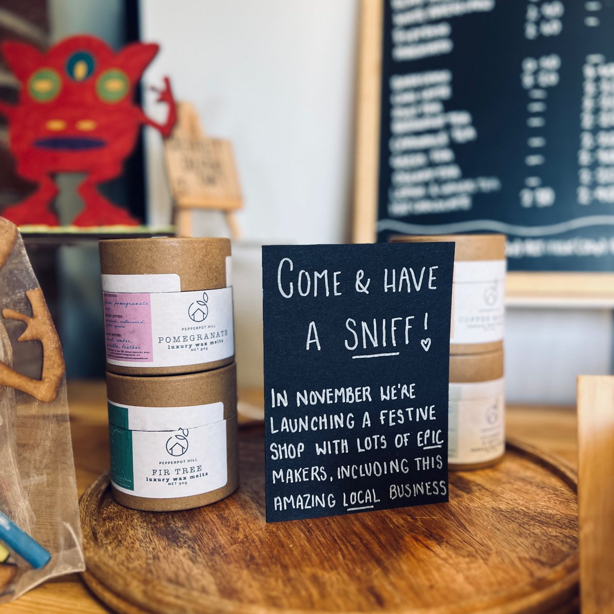 Really excited that our wax melt tubes will be part of a curated Christmas shop at The Inside TW coffee shop in #calverleypark from November. #tunbridgewells #shoplocal 
buff.ly/3JpdFwd