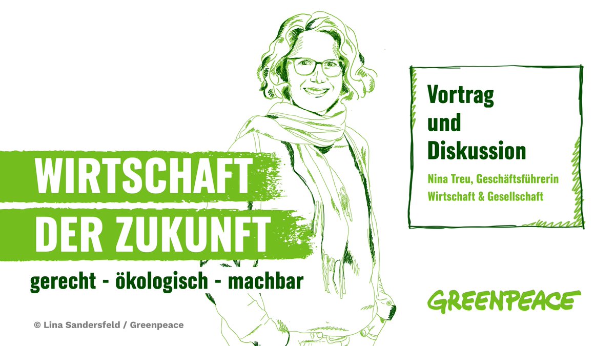 Heute startet die Tour "Wirtschaft der Zukunft" mit <a href="/n_treu/">Nina Treu</a>, unserer Geschäftsführerin zum Thema #Wirtschaft  und #Gesellschaft.
Welchen Wandel braucht unsere Wirtschaft, um unsere #Klimaziele zu erreichen? Los geht's in Buchholz.
Alle weiteren Termine: act.gp/3sREsgf