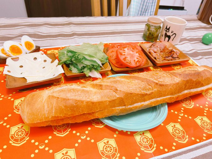 「パン サンドイッチ」のTwitter画像/イラスト(新着)｜2ページ目