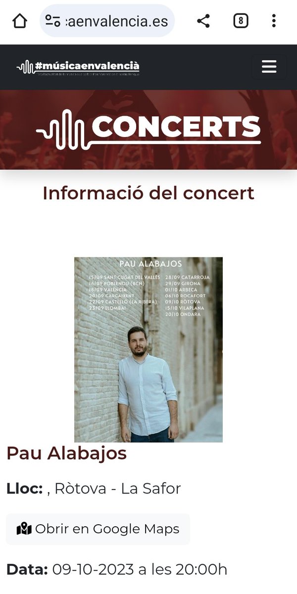CompanyStas's tweet photo. 2/4 d'8hV
~"Empelt" de  @tradifusio
a Almussafes/Àgora 
~GdDanses Trapig a La Font d'en Carrós/CCultura

8hV @PauAlabajos a Rotova https://t.co/nWt5itJdUx