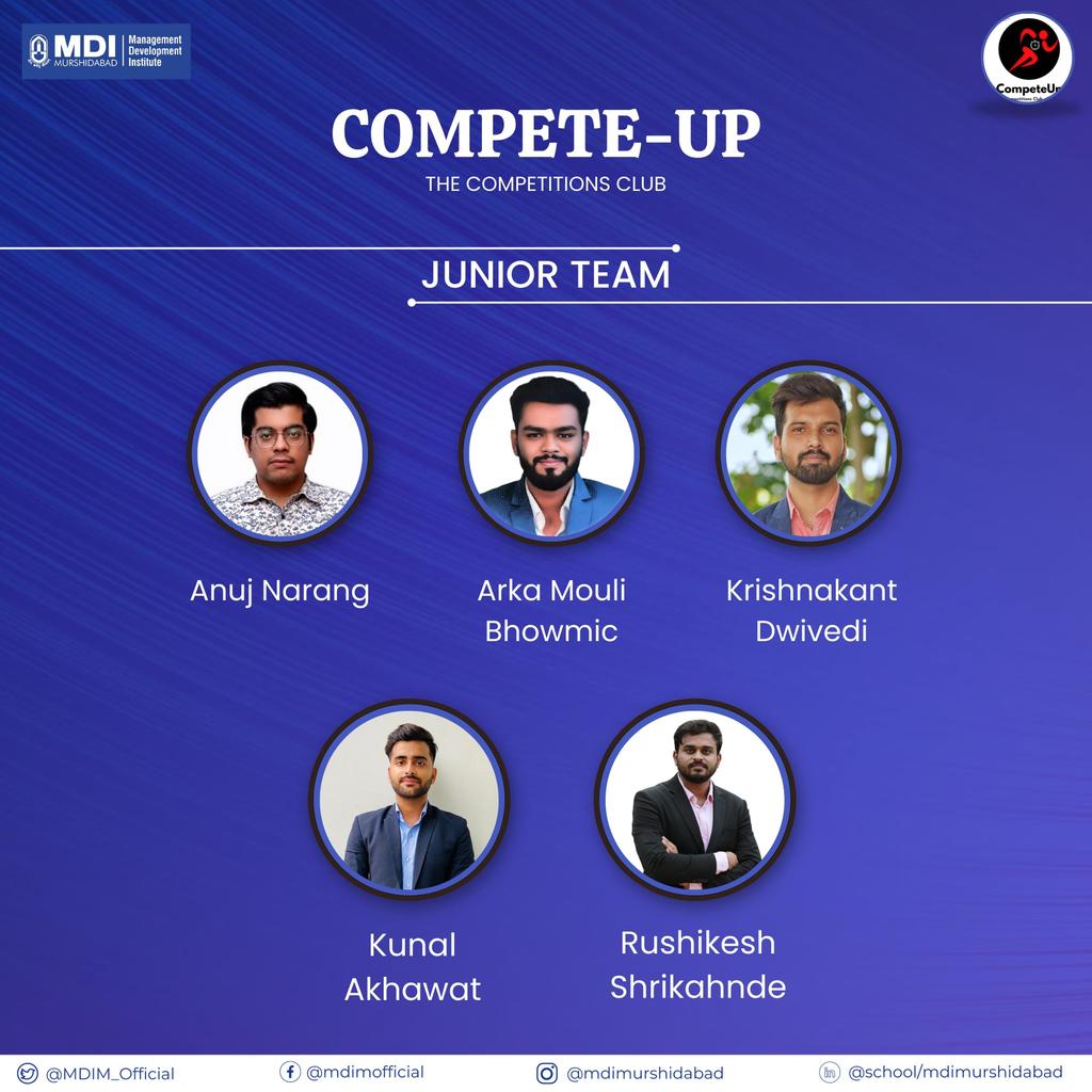 MDIM_Official's tweet photo. Compete-up, the #Competition Club of #MDIM, is a dynamic #community of driven individuals passionate about pushing their limits & achieving #excellence by participating in various competitions, both #academic & non-academic.
#MBA #BSchool #Management
#CompeteUp #success #compete https://t.co/FBDbTt9gYF