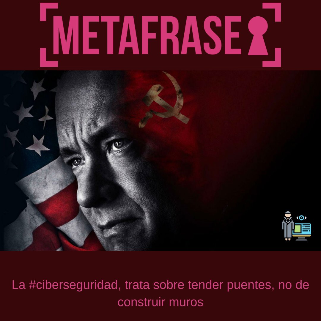 metafrase's tweet photo. En #ciberseguridad, nos gustan tender puentes 🌉, no construir muros 🧱: 👇
#ciberseguridad #metafrase #formacion #cibersecurity #cibersegurança https://t.co/QC9YdePfxl